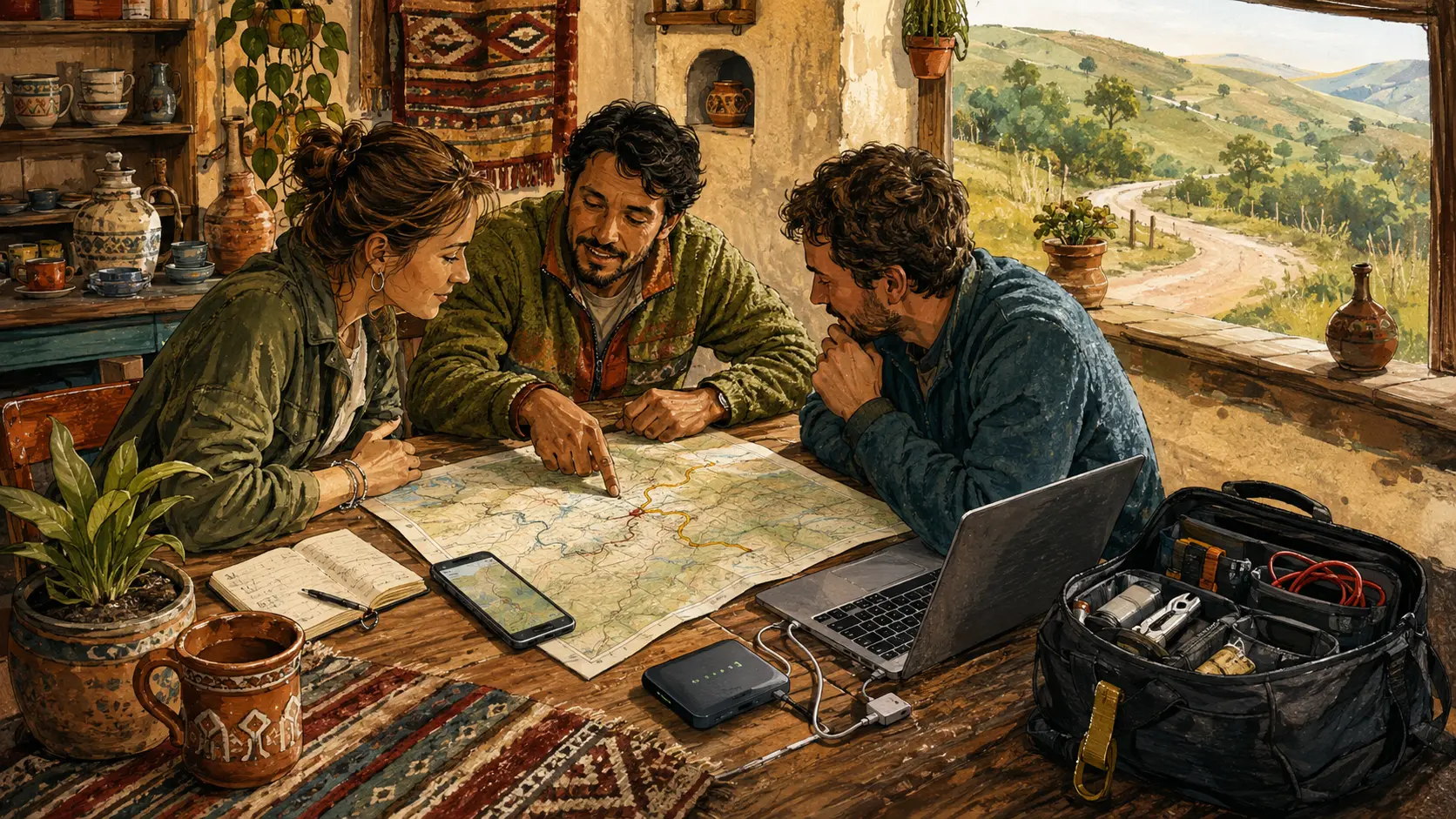 Servicios para viajeros: ilustración de la propuesta