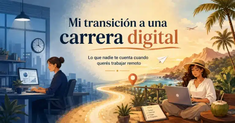 Trabajar remoto y hacer la transición hacia una carrera digital para vivir viajando